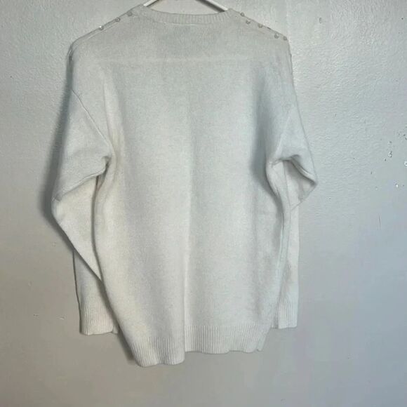 Vintage Anne Klein Knitted Soft Wool Classy Sparkly Sweater S - Picture 7 of 7